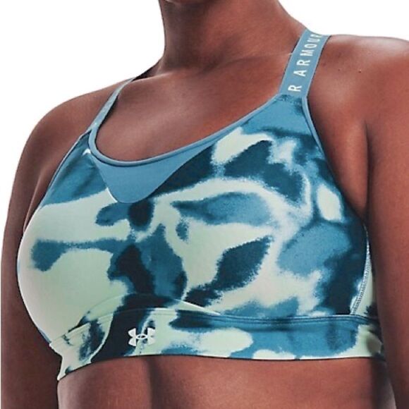Under Armour Women's UA Infinity High Printed Sports Bra Plus Sz 1X High-Support - Picture 9 of 10